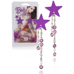 Šperk na bradavky Body Charms Purple Star