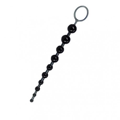 Jelly Butt Beads Black 10.5 Inch