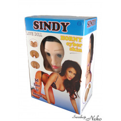Nafukovací panna 3D obličej Sindy