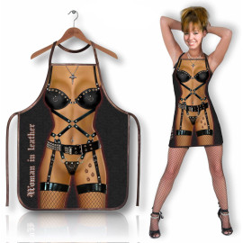 Zástěra Žena v kůži
