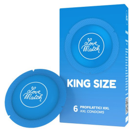 Kondomy Love Match King Size XXL kondomy 6 ks