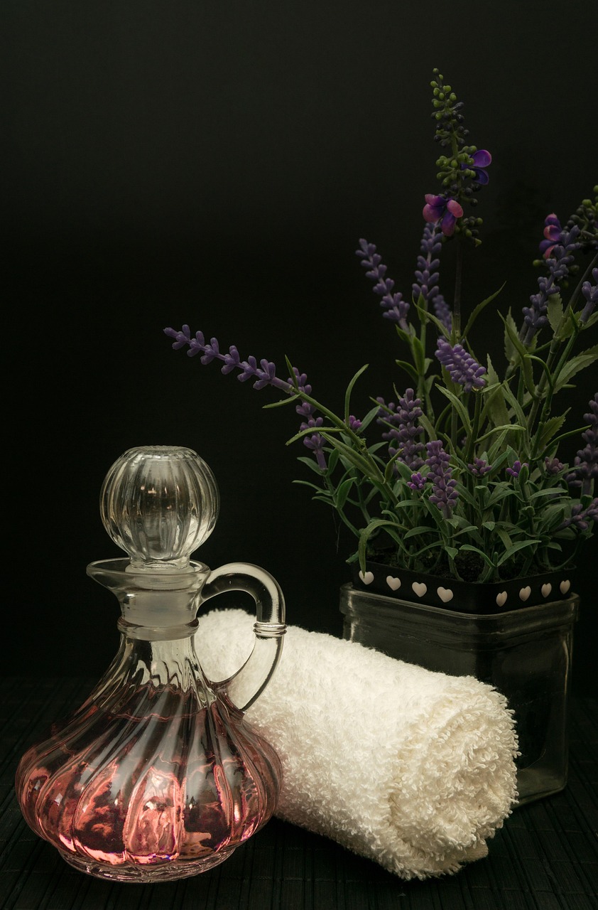 Masážní olej a relaxační atmosféra