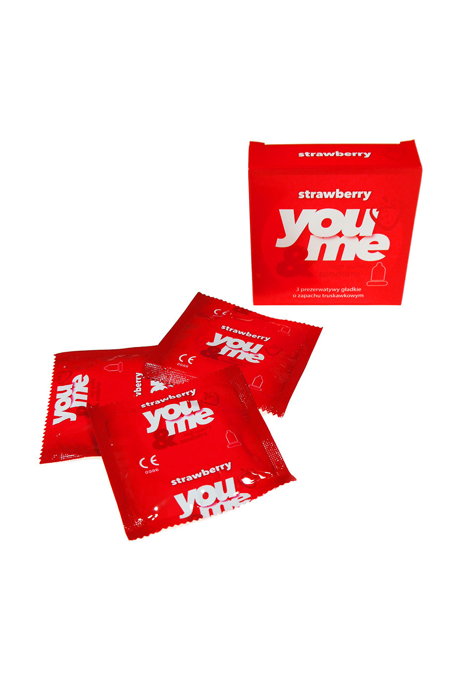 Kondomy You&Me-jahoda 3ks