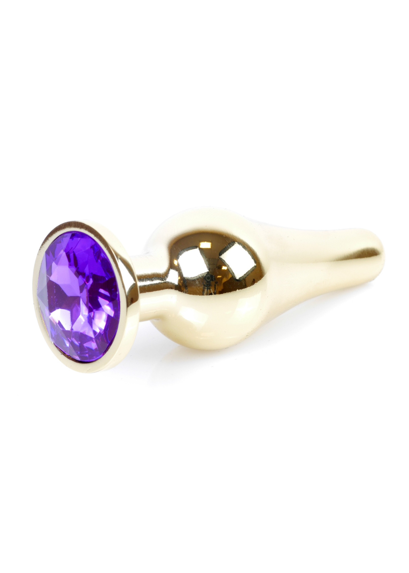 Anální kolík Jewellery Gold BUTT PLUG- Purple